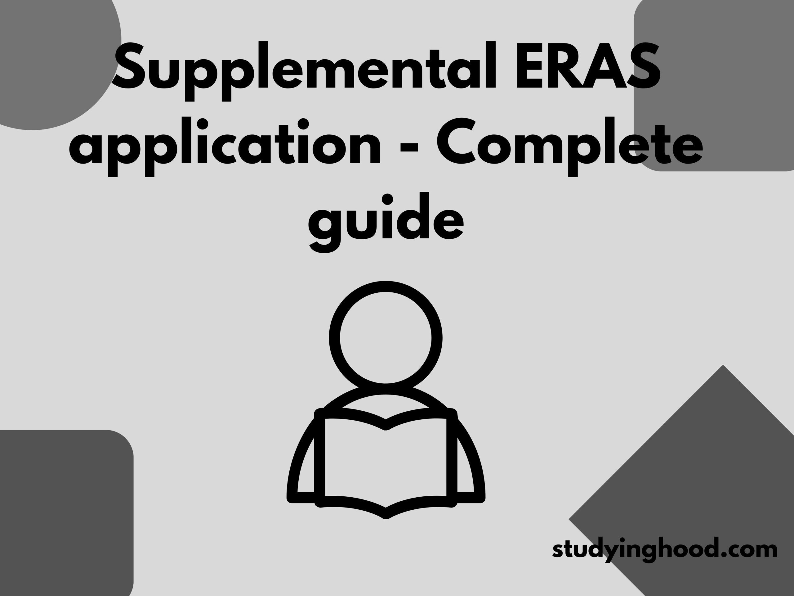 supplemental application guide eras