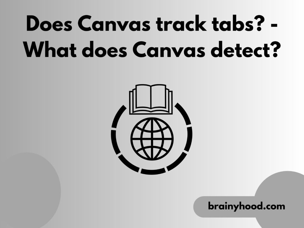 Does Canvas track tabs? - What does Canvas detect?