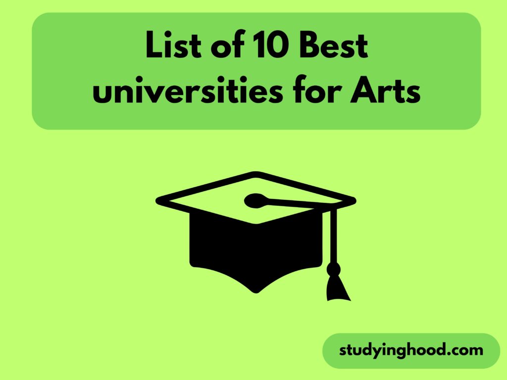 List of 10 Best universities for Arts